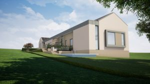 Csősz Tóth Anita lakberendező, családi ház szinte a Balaton parton látványterv 02